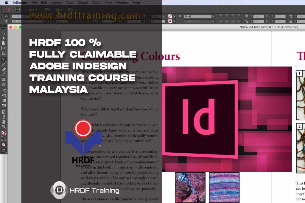 HRDF Claimable ADOBE INDESIGN Training Course